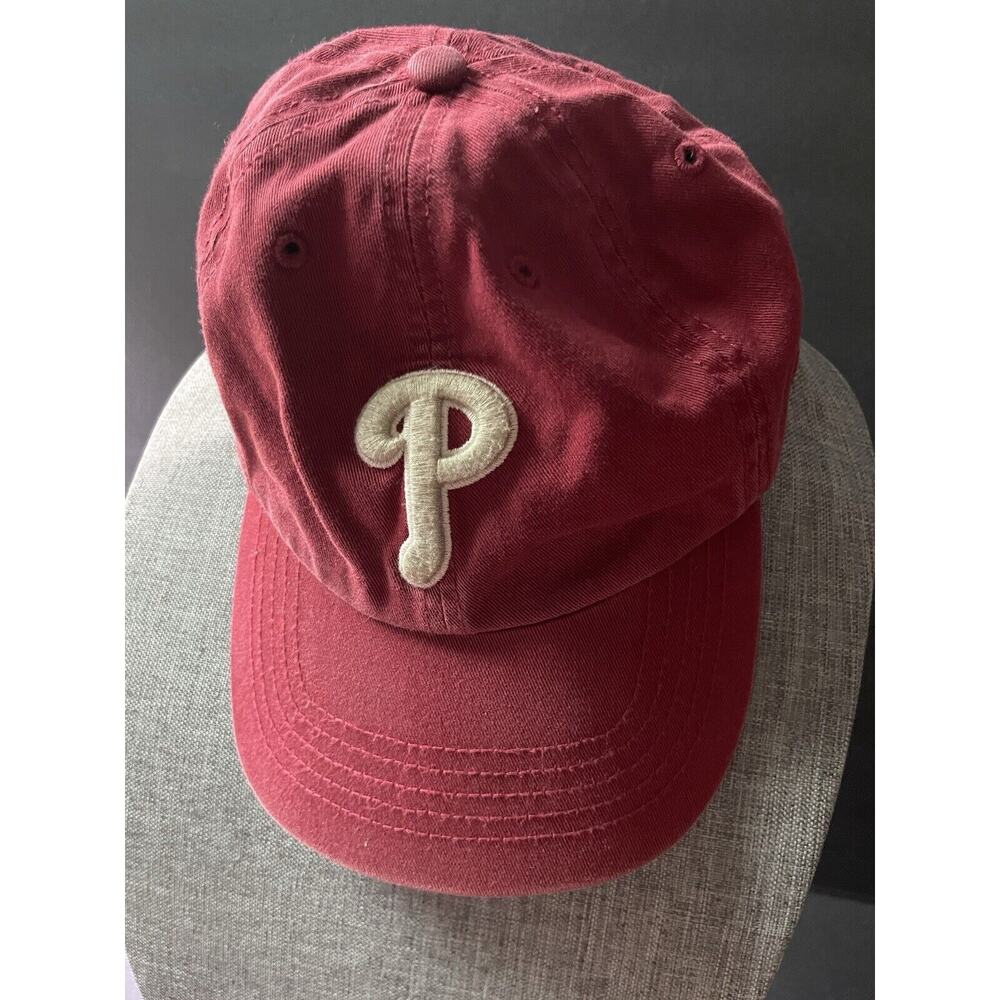 Forty Seven Brand Phillies Cap Red White Unisex X-Large Genuine Merchandise Hat